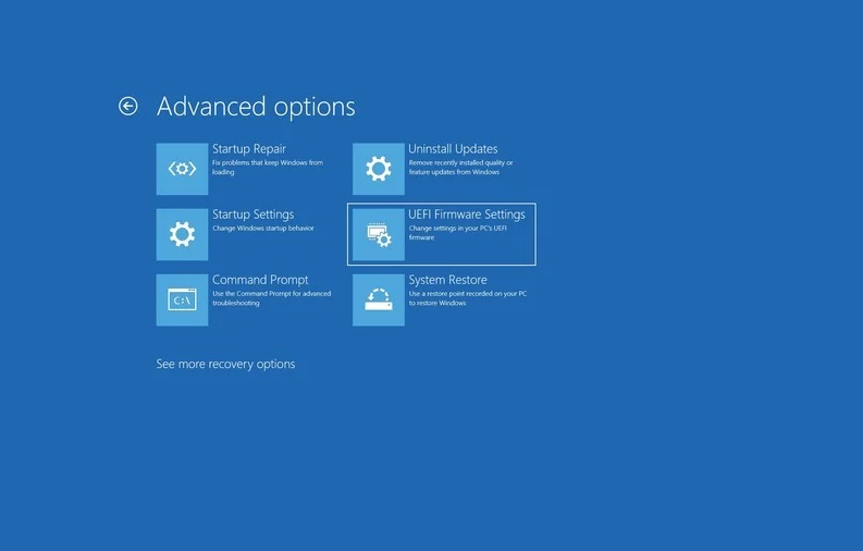 UEFI ファームウェアのトラブルシューティング