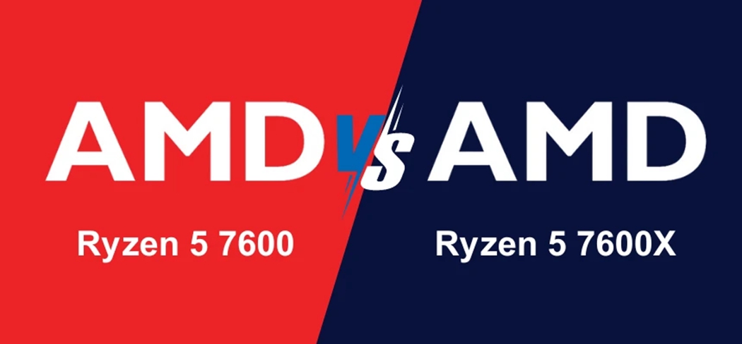 AMD Ryzen 5 7600 vs Ryzen 5 7600X