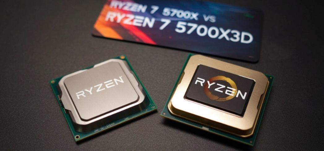 Ryzen 7 5700X と 5700X3Dの比較