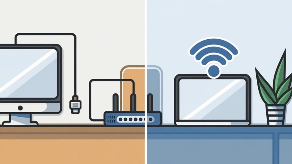 スモールビジネスネットワーク構築の主要な機器：有線ネットワーク vs. 無線ネットワーク