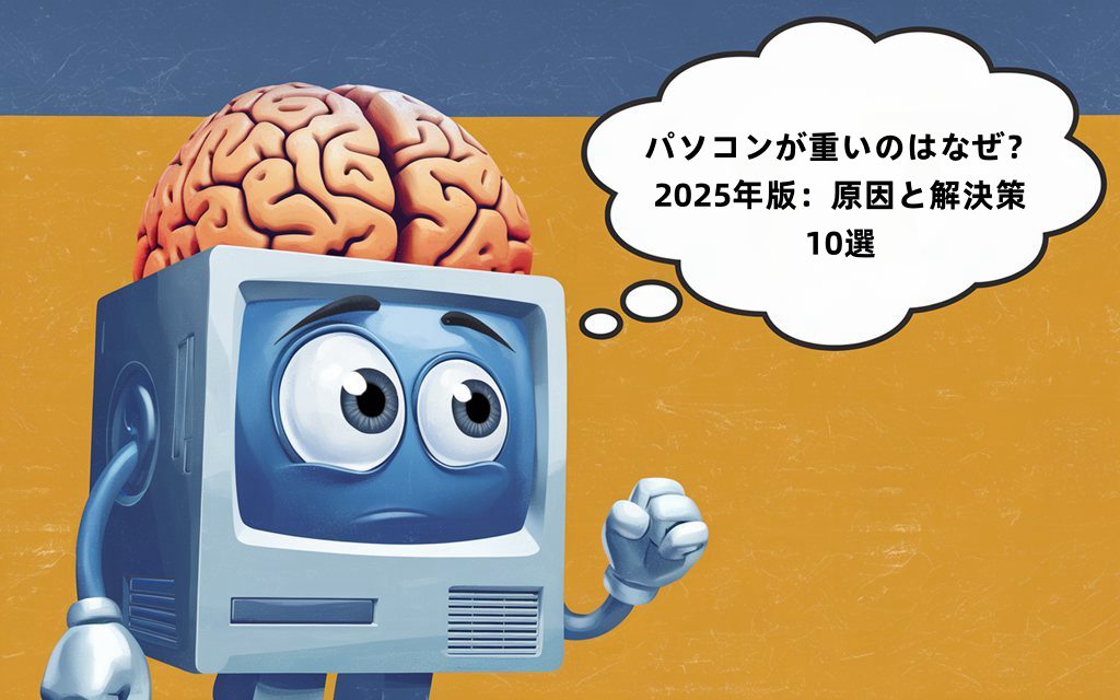 2025年版：パソコンが重い原因とその解決策10選