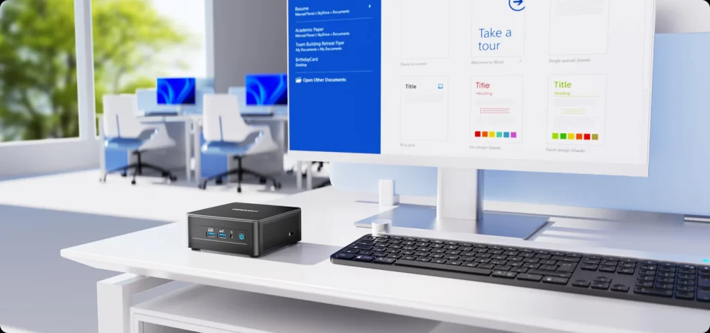 intelミニPCで仕事をする