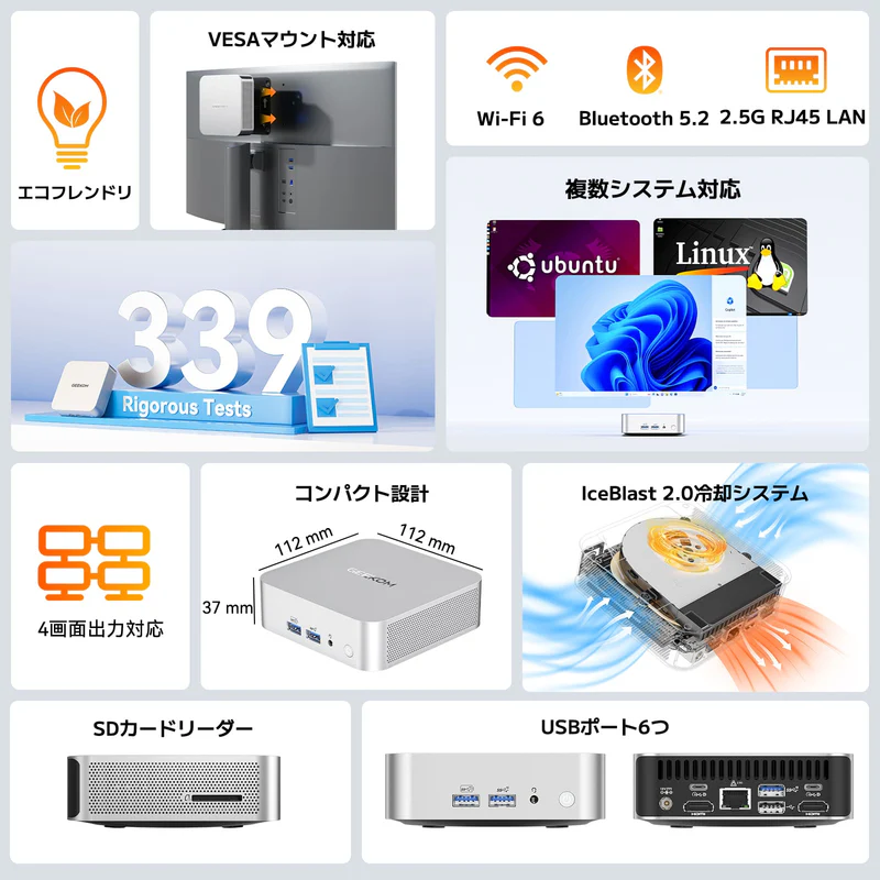 geekom a5 pro　基本スペック