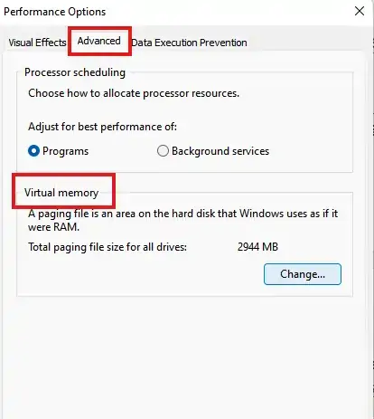 Step 3:仮想メモリ