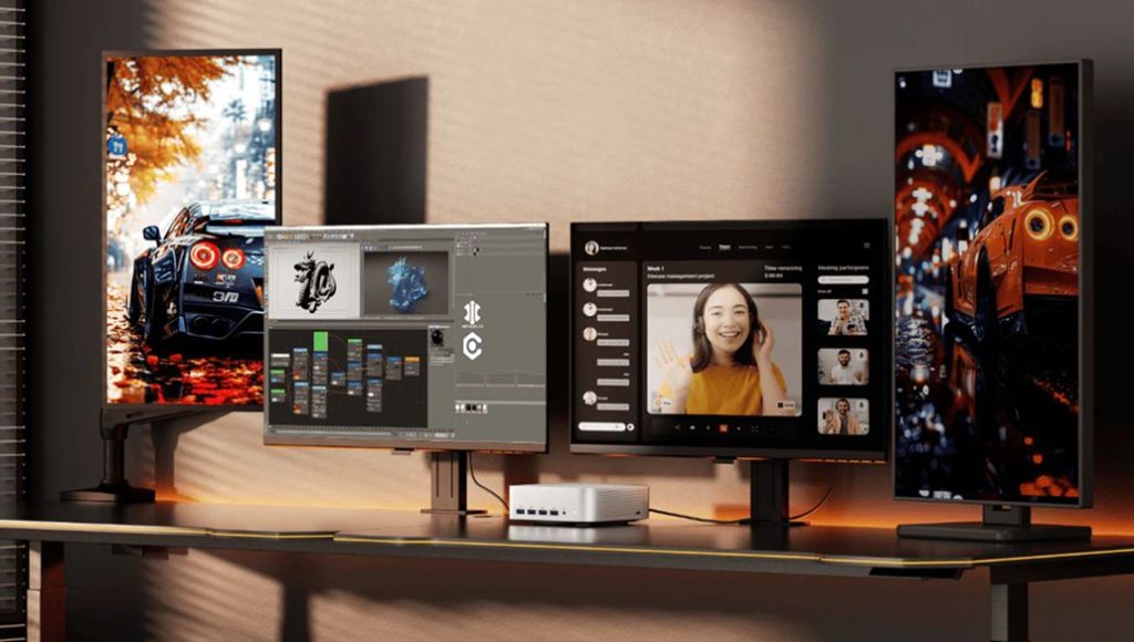 最大4画面対応のGEEKOMミニPC